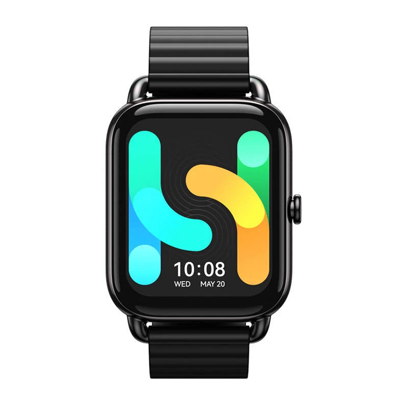 HAYLOU RS4 Plus išmanusis laikrodis, juodas – 1,78 colio AMOLED, IP68, širdies ritmo ir SpO2 matavimas, 10 dienų baterija