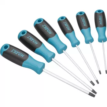 HAZET 811T/6 dirbtuvių atsuktuvų rinkinys, 6 dalių, vidinis TORX (TX10–TX30)