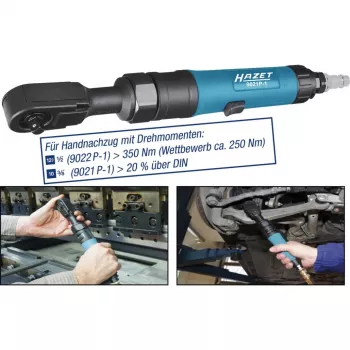 HAZET 9022P-1 Pneumatinis veržliasukis – 1/4 colio – 678 Nm – Juoda/Mėlyna