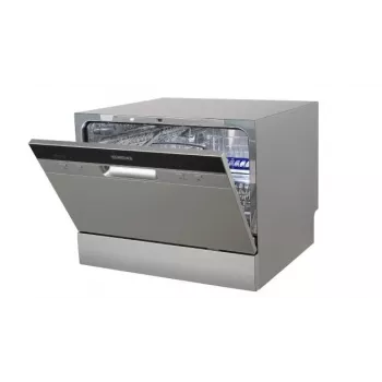 Indaplovė HEINRICH'S 8840 laisvai pastatoma, 12 komplektų, 6 programų, sidabrinė