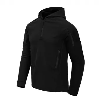 Helikon-Tex Tactical Hoodie - juoda, lengva, kvėpuojanti, drėgmę sugerianti urbanistinė taktinė striukė su YKK užtrauktukais