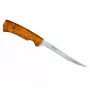 Helle Steinbit Fillet Knė 135mm Sandvik 12C27 Nerūdijantis Plienas Beržo Mediena Odinis Makštis
