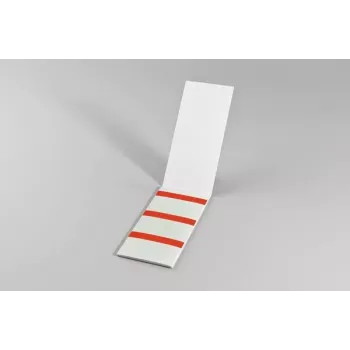 HellermannTyton HELASIGN Savaiminio laminavimo kabelių žymėjimo etiketės, raudonos/permatomos, 19 x 38 mm, 60 etikečių (10 lapų po 6), PVC 598-31402