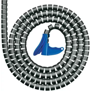 HellermannTyton HWPP25L2 kabelių spiralinis apvyniojimas - 2 m, 25 mm, juoda, polipropilenas (PP)