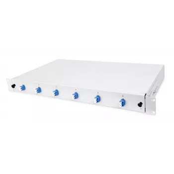HELOS Fiber Optic 19 colių breakout box su 6x LC Duplex, Single Mode