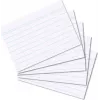 HERLITZ indeksavimo kortelės DIN A8, linijinės, baltos, 170g, be medienos, mėlynos linijos, 100 vnt.