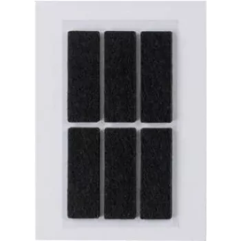 HERMA 15187 lipdukai – savaime limpančios stačiakampės etiketės, juodos, 100 x 150 mm, 6 vnt.