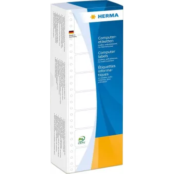 HERMA 8207 perforuoti balti A4 kompiuteriniai lipdukai 35,7 x 68,6 mm, 4000 lipdukų
