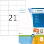 HERMA Premium 4634 nuolatinio lipnumo matinio laminuoto popieriaus etiketės, baltos, 70 x 41 mm, 4200 etikečių (200 lapų x 21)