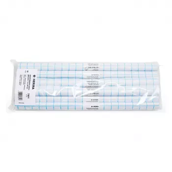HERMA lipni knygų apsauginė plėvelė, permatoma blizgi PP, 400 mm x 1 m, su tinkleliu 7001