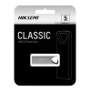 HIKSEMI Classic 128GB USB 3.0 atmintukas, USB-A, cinko lydinys, be dangtelio, sidabrinis, iki 100 MB/s skaitymo