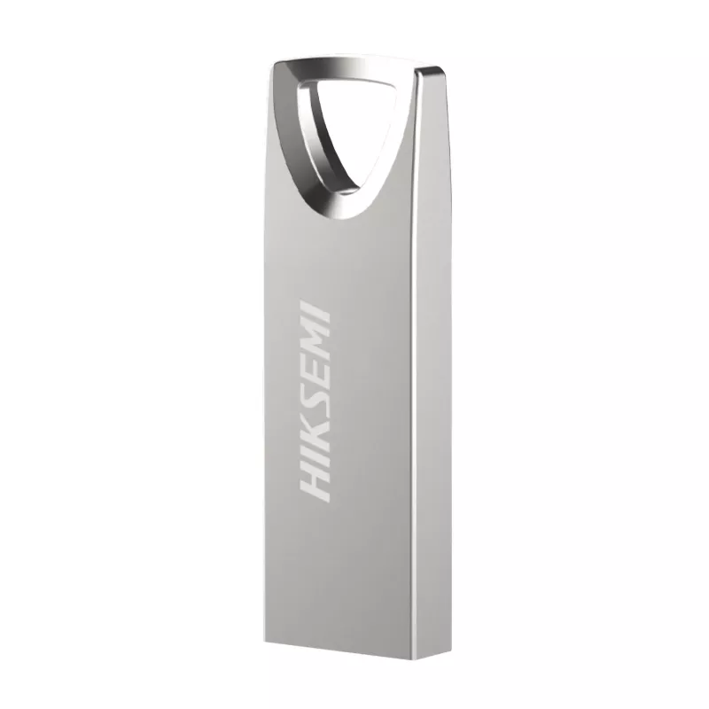 HIKSEMI Classic 128GB USB 3.0 atmintukas, USB-A, cinko lydinys, be dangtelio, sidabrinis, iki 100 MB/s skaitymo