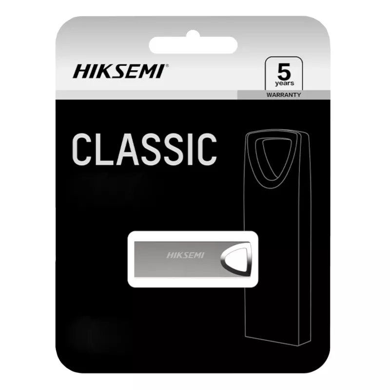 Hiksemi Classic 16GB USB 2.0 atmintukas - metalinis, sidabrinis