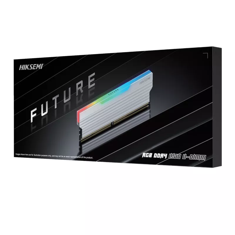 Hiksemi Future RGB 16GB 3600MHz DDR4 stalinių kompiuterių žaidimų atmintis, balta