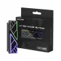 Hiksemi M.2 SSD aušintuvas MH1 - aliuminio lydinio pasyvus radiatorius su variniu šilumos vamzdžiu NVMe 2280, juodas