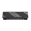 Hiksemi MH2 M.2 NVMe SSD aušintuvas, aliuminio lydinio pasyvus aušintuvas su dviem šiluminėmis pagalvėlėmis, montavimas be įrankių, juodos spalvos