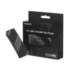 Hiksemi MH2 M.2 NVMe SSD aušintuvas, aliuminio lydinio pasyvus aušintuvas su dviem šiluminėmis pagalvėlėmis, montavimas be įrankių, juodos spalvos