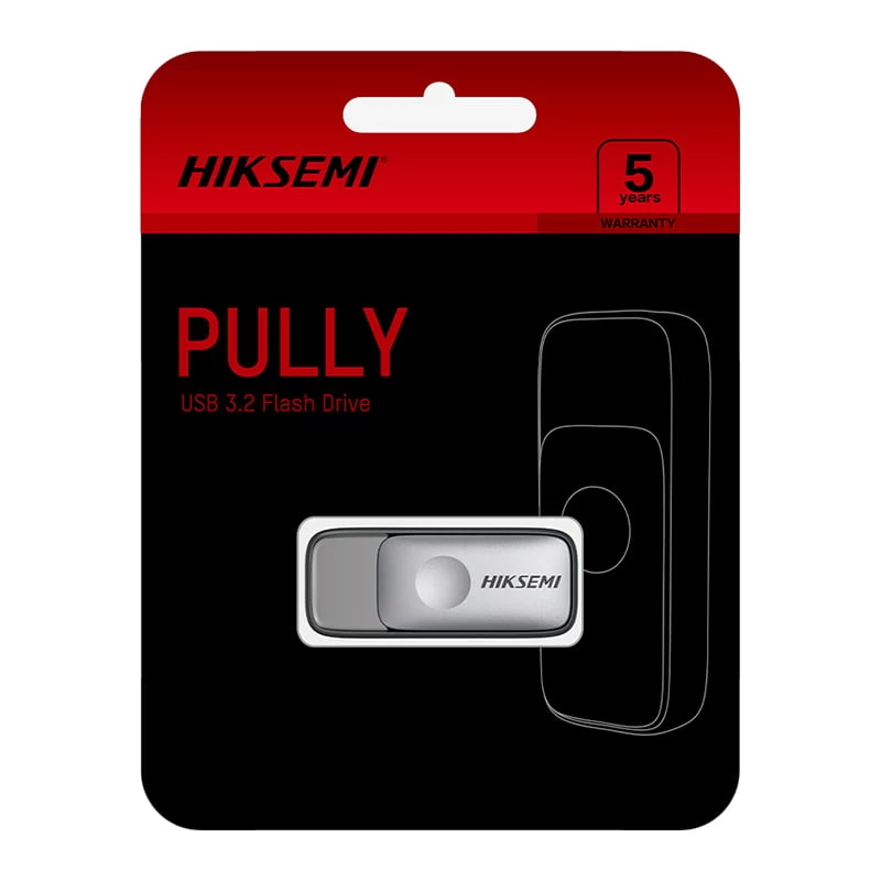 HIKSEMI Pully 32GB USB 3.2 Gen 1 Flash Drive USB-A ištraukiamas juodas