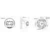 Hikvision DS-2CD1383G2P-LIUF/SL 8 MP Smart Hybrid Light Turret IP kamera su dvipusiu garsu, 2.0 mm objektyvas