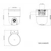 Hikvision DS-2CD1F47G3H-LIUF/SX 4MP fiksuoto objektyvo kupolinė tinklo kamera su įmontuotu mikrofonu, 2,8 mm objektyvas, IP67, IK10, PoE