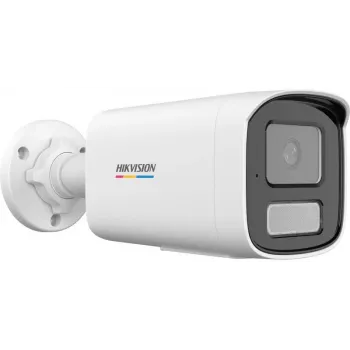Hikvision DS-2CD1T47G3-LIU(2.8mm) 4MP ColorVu Lite Bullet IP kamera su balta šviesa, įmontuotu mikrofonu, H.265+, IP67, PoE