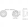 Hikvision DS-2CD2343G2-LI2U(2.8mm) 4MP kupolinė IP vaizdo kamera, Live-Guard, AcuSense, juoda