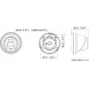 Hikvision DS-2CD2343G2-LI2U(2.8mm) 4MP kupolinė IP vaizdo kamera, Live-Guard, AcuSense, juoda