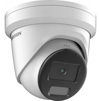 Hikvision DS-2CD2346G2H-IU(2.8MM)(EF)/PL DarkFighter AcuSense 4MP IP Turret Camera, 2.8mm, Built-in Mic, PoE