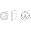 Hikvision DS-2CD2367G3-LIS2UY/SL 2.8mm 6MP lauko tinklo kupolinė kamera su AcuSense, dvipusiu garsu ir balta šviesa