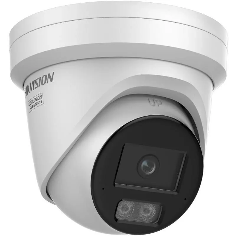 Hikvision DS-2CD2367G3-LIS2UY/SL 2.8mm 6MP lauko tinklo kupolinė kamera su AcuSense, dvipusiu garsu ir balta šviesa