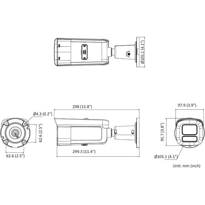 Hikvision DS-2CD2686G2HT-IZS(2.8-12)/eF/BLK PL 8MP IR tinklinė šratinė kamera
