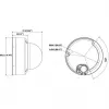 Hikvision DS-2CD2743G2-LIZS2U 4MP AcuSense Motorizuotas Varifokalinis Kupolinė IP Kamera, 2.8-12mm, Juoda, PoE/12VDC