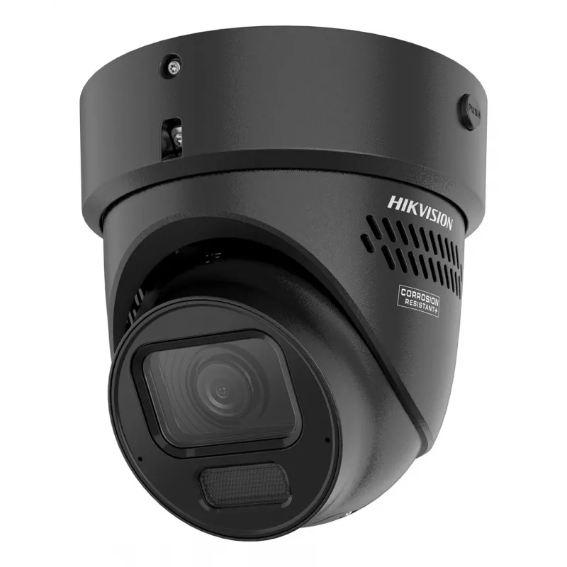 Hikvision DS-2CD2H67G3-LIZS2UY/SL(2.8-12mm)BLK 6MP kupolinė IP vaizdo kamera su AcuSense, motorizuotu objektyvu, PoE