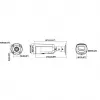 Hikvision DS-2CD2T126G3-IS2UY/SL(2.8)eF 12MP AcuSense Bullet IP kamera su Strobe Light, Sound Warning, 2.8mm Lens, Juoda