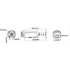 Hikvision DS-2CD2T126G3-IS2UY/SL(2.8)eF 12MP AcuSense Bullet IP kamera su Strobe Light, Sound Warning, 2.8mm Lens, Juoda