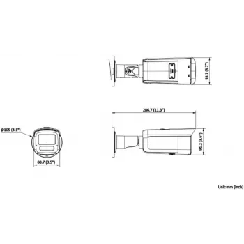 Hikvision DS-2CD2T83G2-4LI 4mm Bullet IP Camera 8MP AcuSense Hybrid Light