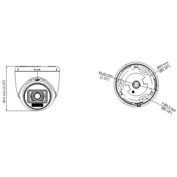 Hikvision DS-2CE76K0T-LPFS(2.8mm) 3K kupolinė kamera su išmaniu hibridiniu apšvietimu ir garsu, vidaus, fiksuoto židinio