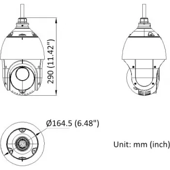 Hikvision DS-2DE4225IWG1-E 2MP 25x IR tinklinė PTZ kupolinė kamera