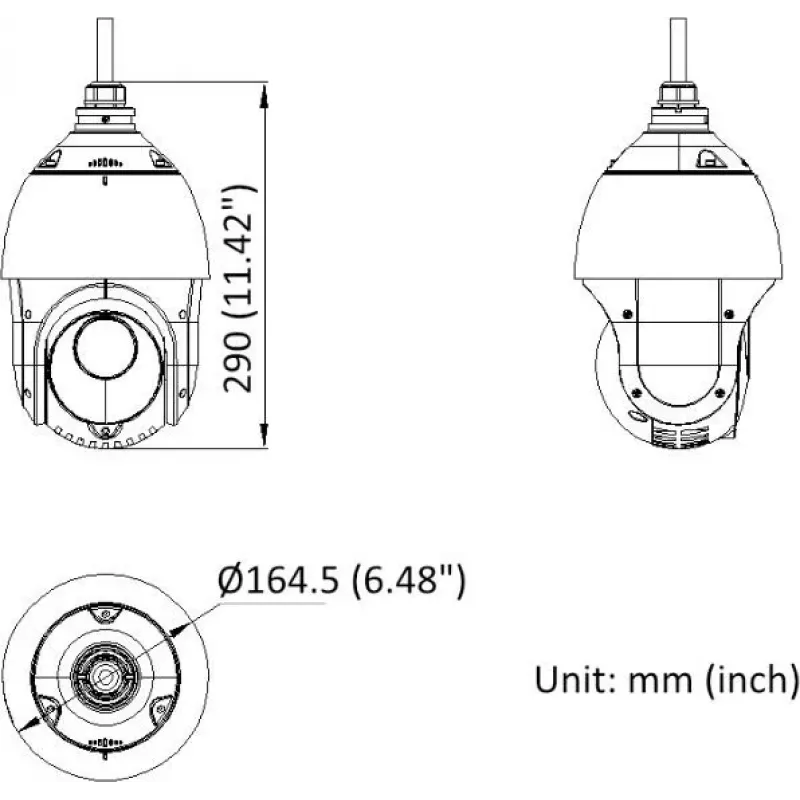 Hikvision DS-2DE4225IWG1-E 2MP 25x IR tinklinė PTZ kupolinė kamera
