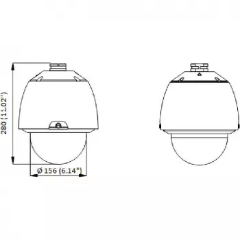 Hikvision DS-2DE5425WG1-E 4 MP 25x tinklo IR PTZ kamera
