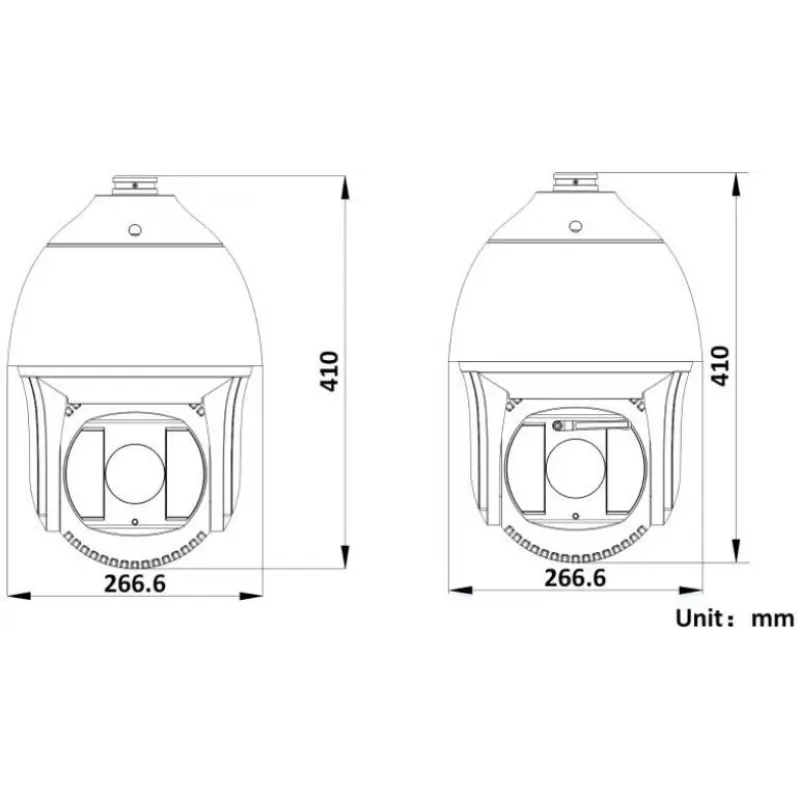 Hikvision DS-2DF8425IX-AELW(T5) 8MP 25x IR tinklo greitojo pasukimo kamera su lazeriu, DarkFighterX, 500m lazerio nuotolis
