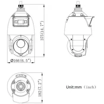 Hikvision DS-2SE4C425MWG-E(14F0) PL 4MP PanoVu dviejų objektyvų PTZ kamera su AcuSense ir ColorVu