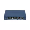 Hikvision DS-3E1506P-EI/M-4P1T1F(O-STD) nevaldomas komutatorius su 4 PoE+ prievadais, 1 Gigabit RJ45 ir 1 SFP magistrale