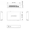 Hikvision DS-3E1506P-EI/M-4P1T1F(O-STD) nevaldomas komutatorius su 4 PoE+ prievadais, 1 Gigabit RJ45 ir 1 SFP magistrale