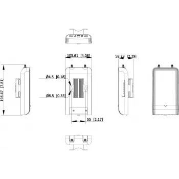 Hikvision DS-3WFB-EI-5ACG 5GHz lauko belaidis tiltas (300Mbps, 16dBi, IP65)