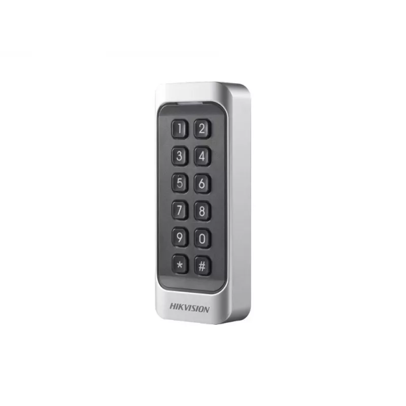 Hikvision DS-K1107AMK artumo skaitytuvas su klaviatūra, Mifare, 13,56 MHz, Wiegand/RS-485, IP65