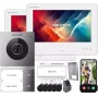 „Hikvision DS-KIS705EY/2Monitors“ IP vaizdo domofono rinkinys su 2 vidiniais monitoriais, 2 MP lauko skydeliu, 7 colių jutikliniu ekranu, „Wi-Fi“ ir „PoE“