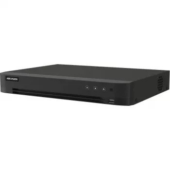 Hikvision iDS-7216HQHI-M1/XT/16A+4/1ALM 5-in-1 hibridinis DVR su AcuSense, 16 kanalų analoginiai + 8 kanalų IP, 16 įėjimų / 4 išėjimai