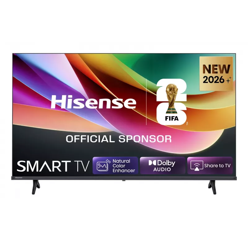 Hisense 40A4S 101,6 cm (40 colių) Full HD išmanusis televizorius su Wi-Fi, juodas, 200 cd/m²