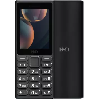 HMD 105 4G, viena SIM, juodas